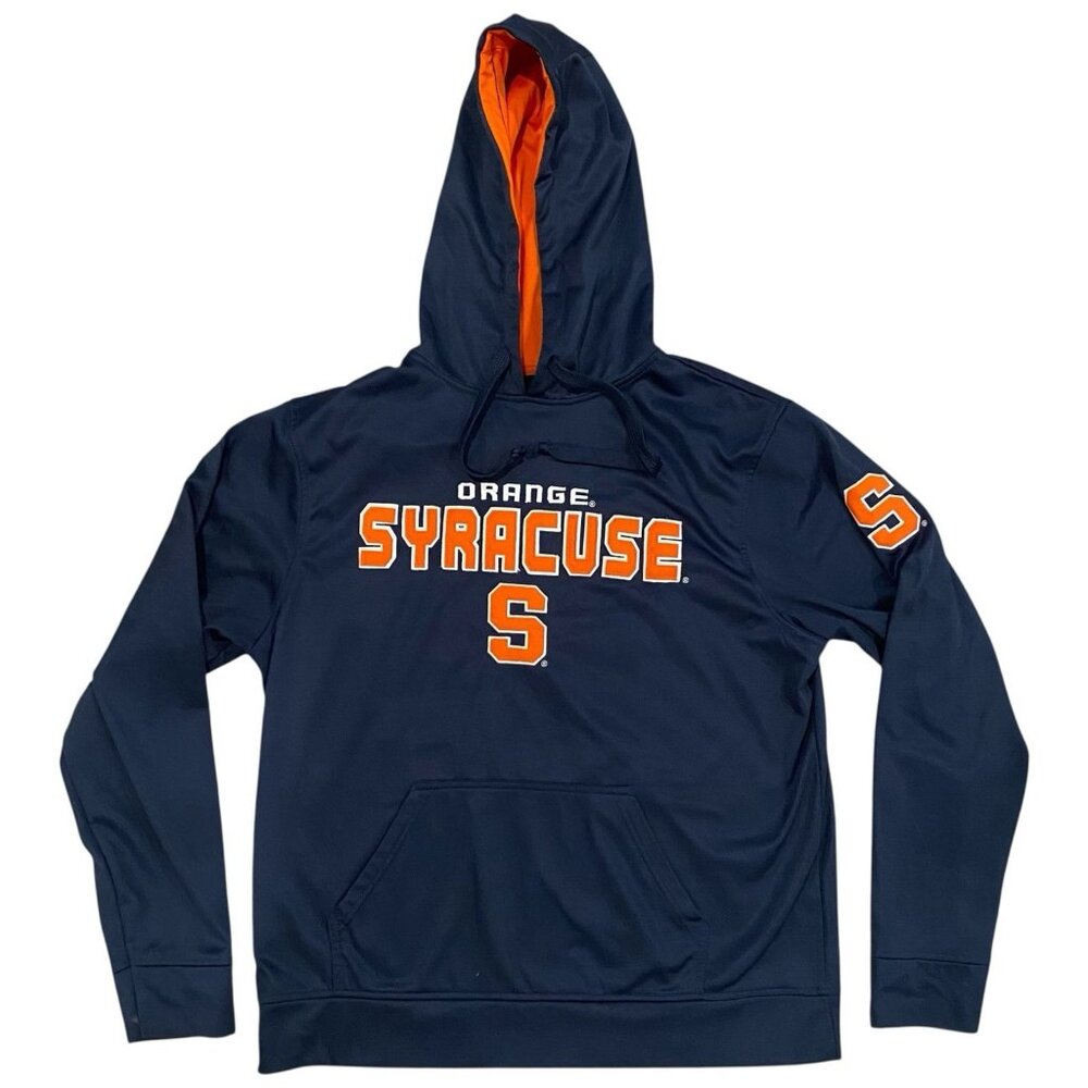 SYRACUSE Orange Men's COVER ONE Blue Embroidered Hoodie College University LARGE